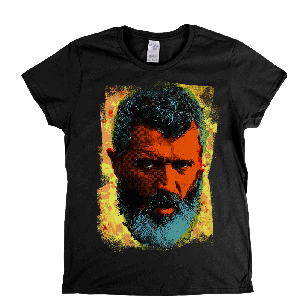 Roy Keane In Colour Womens T-Shirt