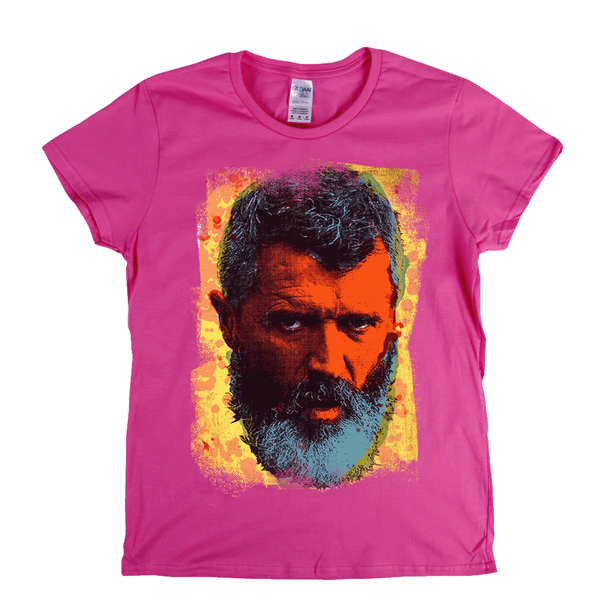 Roy Keane In Colour Womens T-Shirt