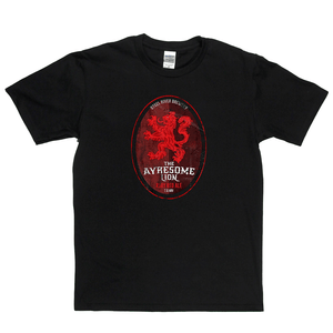 The Ayresome Lion Beer Label Regular T-Shirt