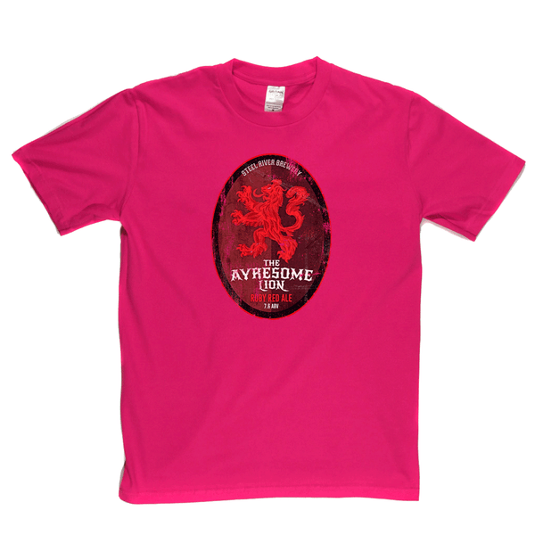 The Ayresome Lion Beer Label Regular T-Shirt