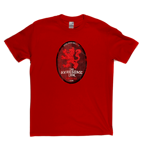 The Ayresome Lion Beer Label Regular T-Shirt