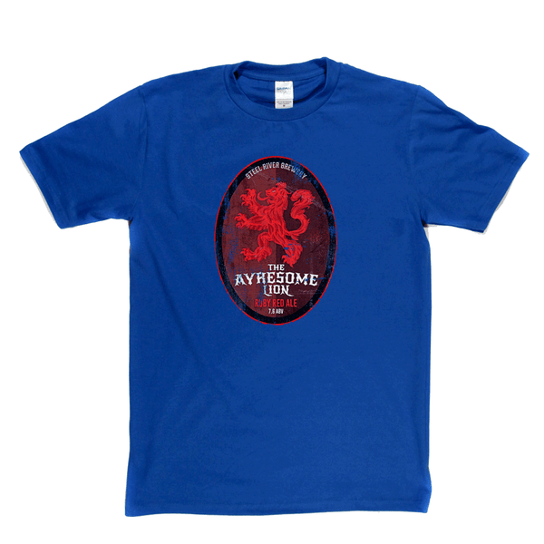 The Ayresome Lion Beer Label Regular T-Shirt