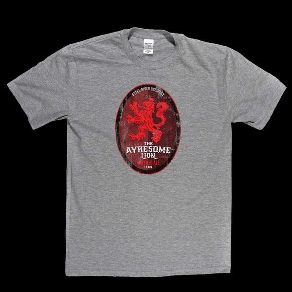 The Ayresome Lion Beer Label Regular T-Shirt