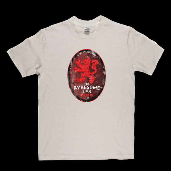 The Ayresome Lion Beer Label Regular T-Shirt