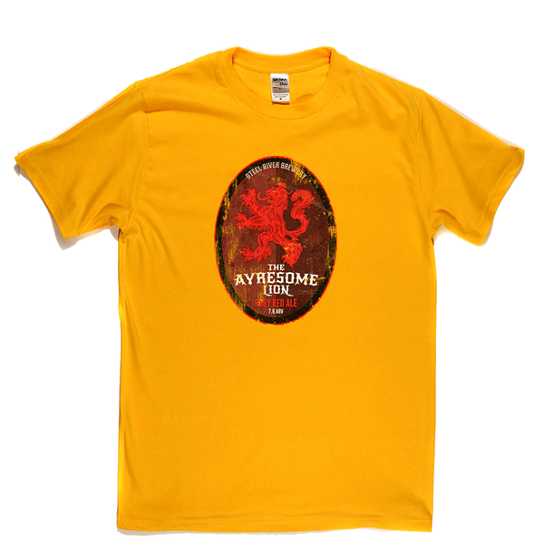 The Ayresome Lion Beer Label Regular T-Shirt