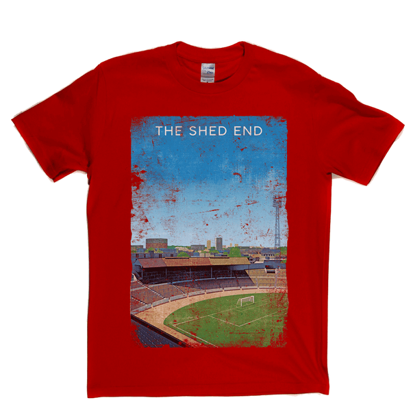 The Shed End Stamford Bridge Football Ground Poster Regular T-Shirt