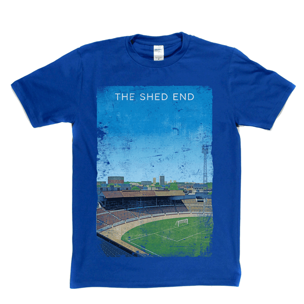 The Shed End Stamford Bridge Football Ground Poster Regular T-Shirt